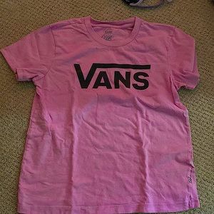 Pink vans t-shirt lightly worn